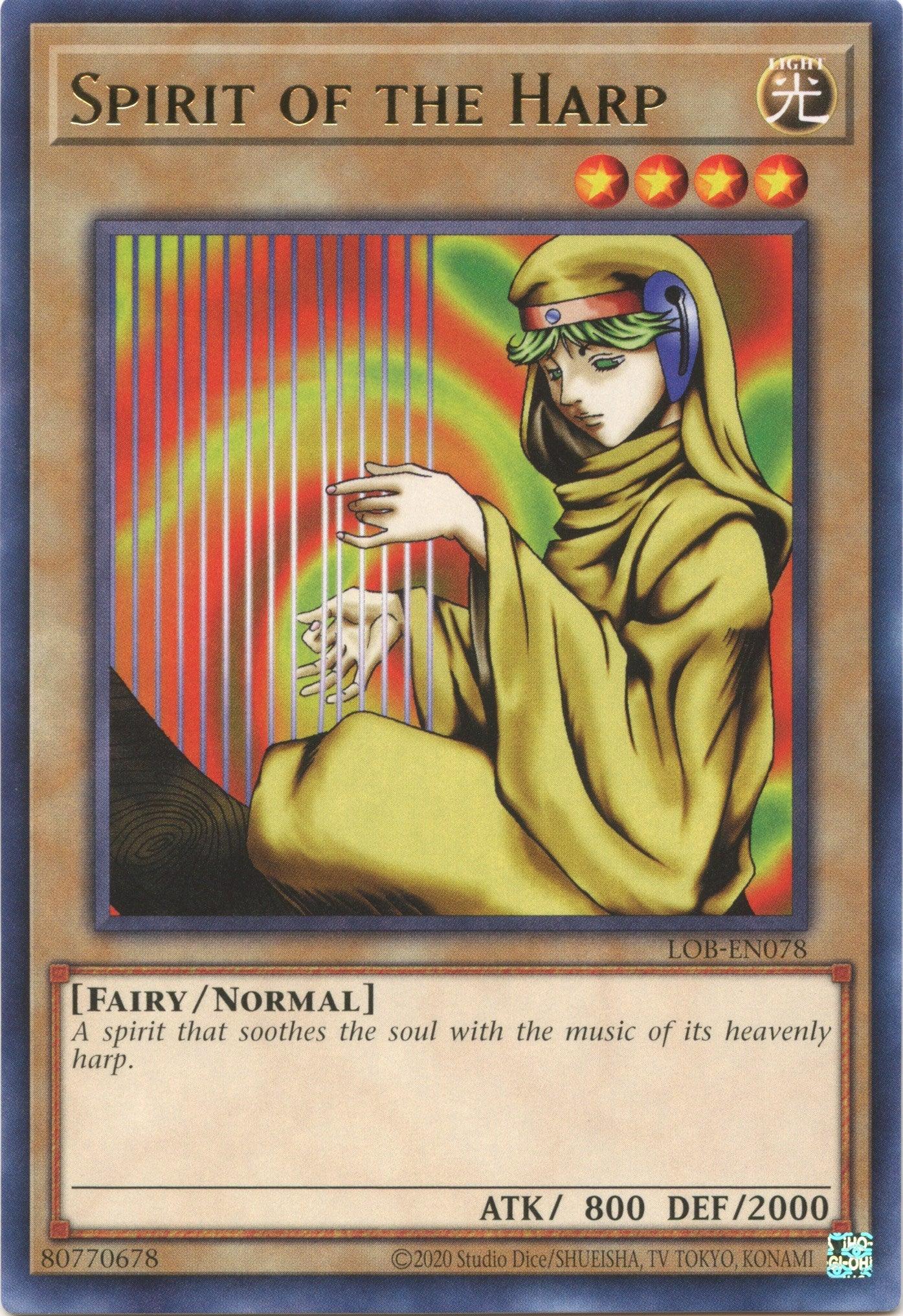 Spirit of the Harp (25th Anniversary) [LOB-EN078] Rare - Josh's Cards
