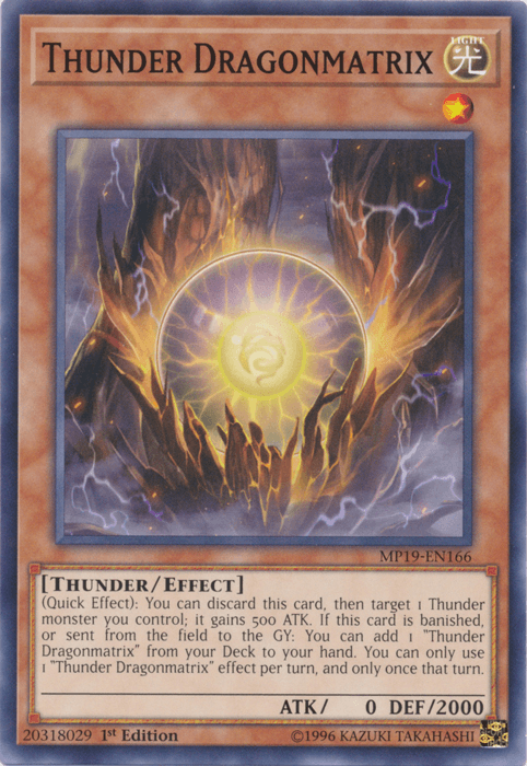 Thunder Dragonmatrix [MP19-EN166] Common - Josh's Cards