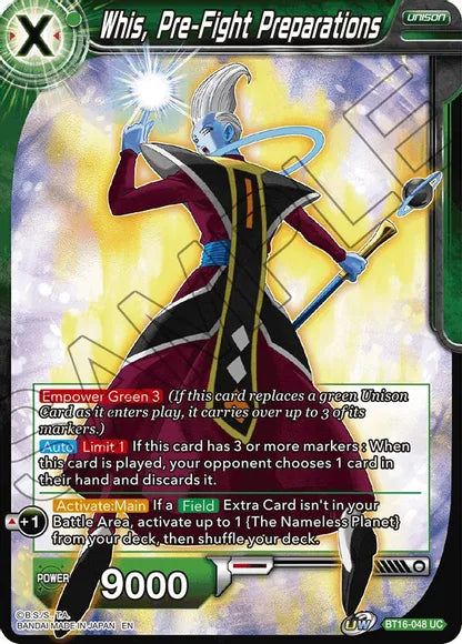 Whis, Pre-Fight Preparations (BT16-048) [Realm of the Gods] Parallel Foil
