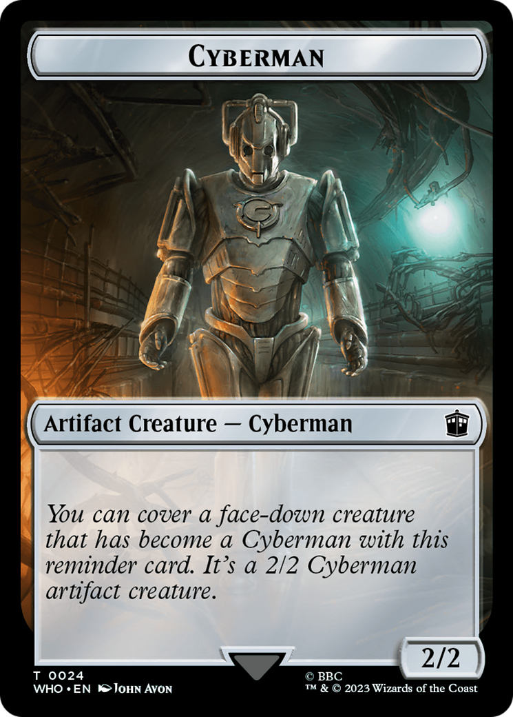 Dalek // Cyberman Double-Sided Token [Doctor Who Tokens] Foil