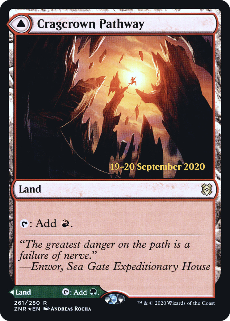Cragcrown Pathway // Timbercrown Pathway (PRE-261S) - Zendikar Rising Promos Foil