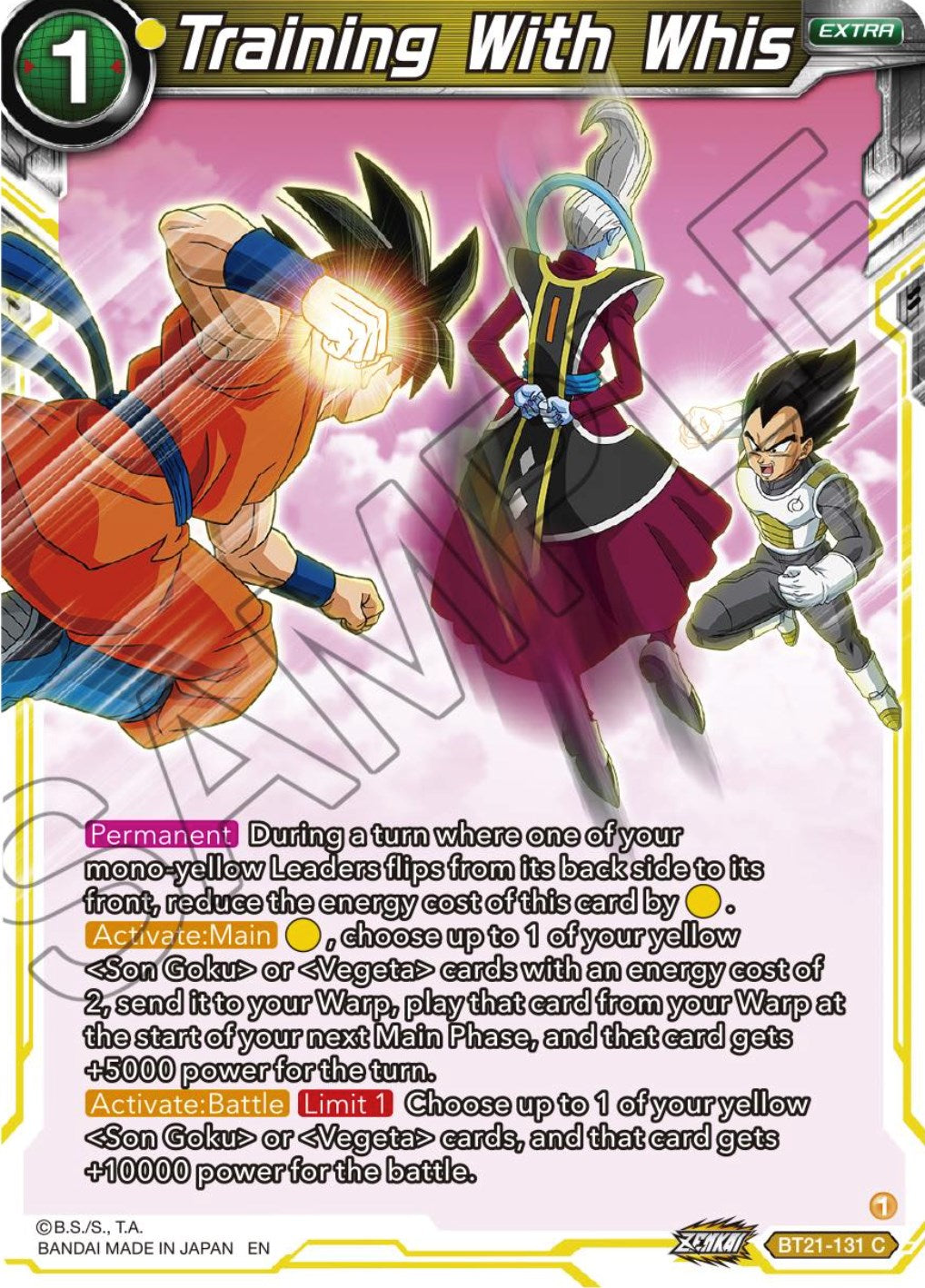 Training With Whis (BT21-131) [Wild Resurgence] Parallel Foil