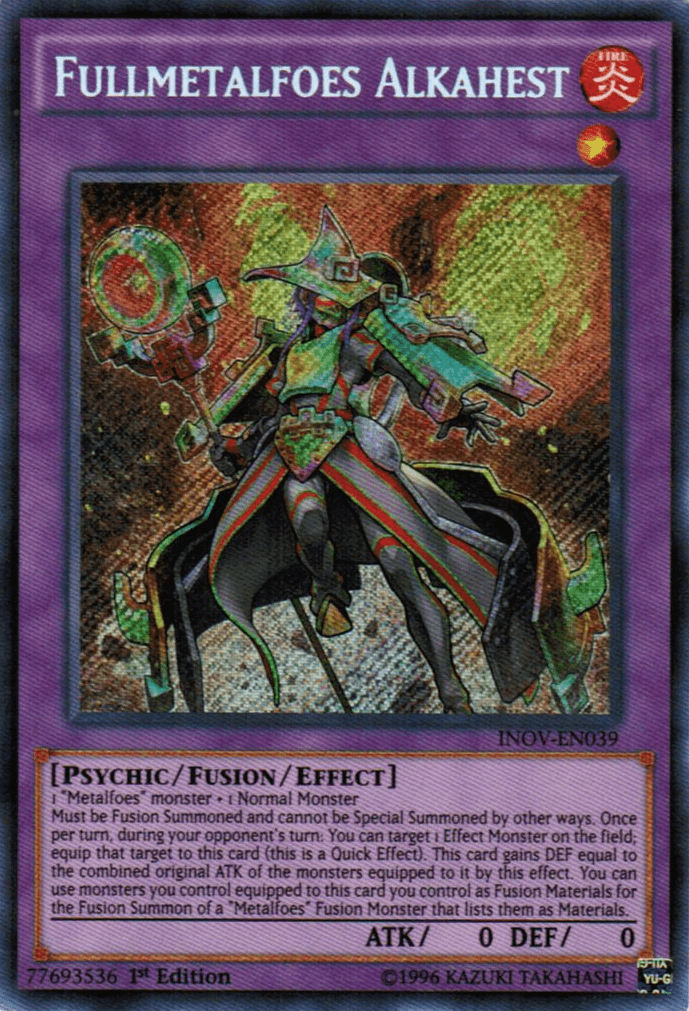 Fullmetalfoes Alkahest [INOV-EN039] Secret Rare - Josh's Cards