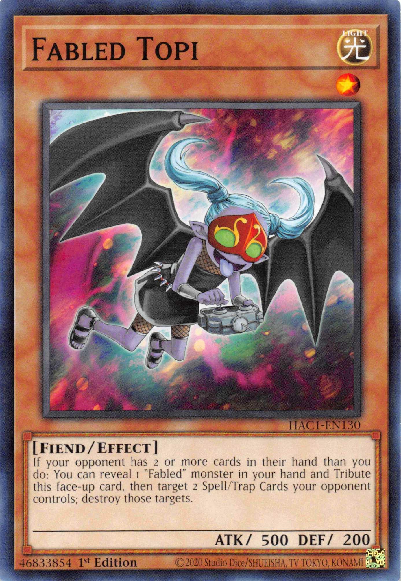 Fabled Topi [HAC1-EN130] Common - Josh's Cards