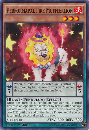 Performapal Fire Mufflerlion [SECE-EN001] Common - Josh's Cards