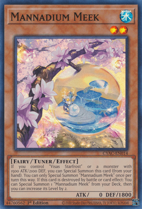 Mannadium Meek [CYAC-EN014] Super Rare - Josh's Cards