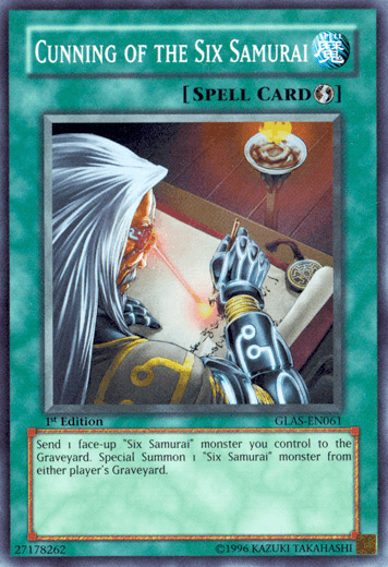 Cunning of the Six Samurai [GLAS-EN061] Super Rare - Josh's Cards