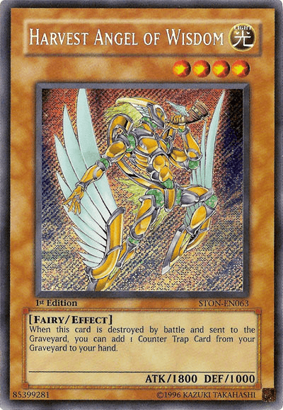 Harvest Angel of Wisdom [STON-EN063] Secret Rare - Josh's Cards