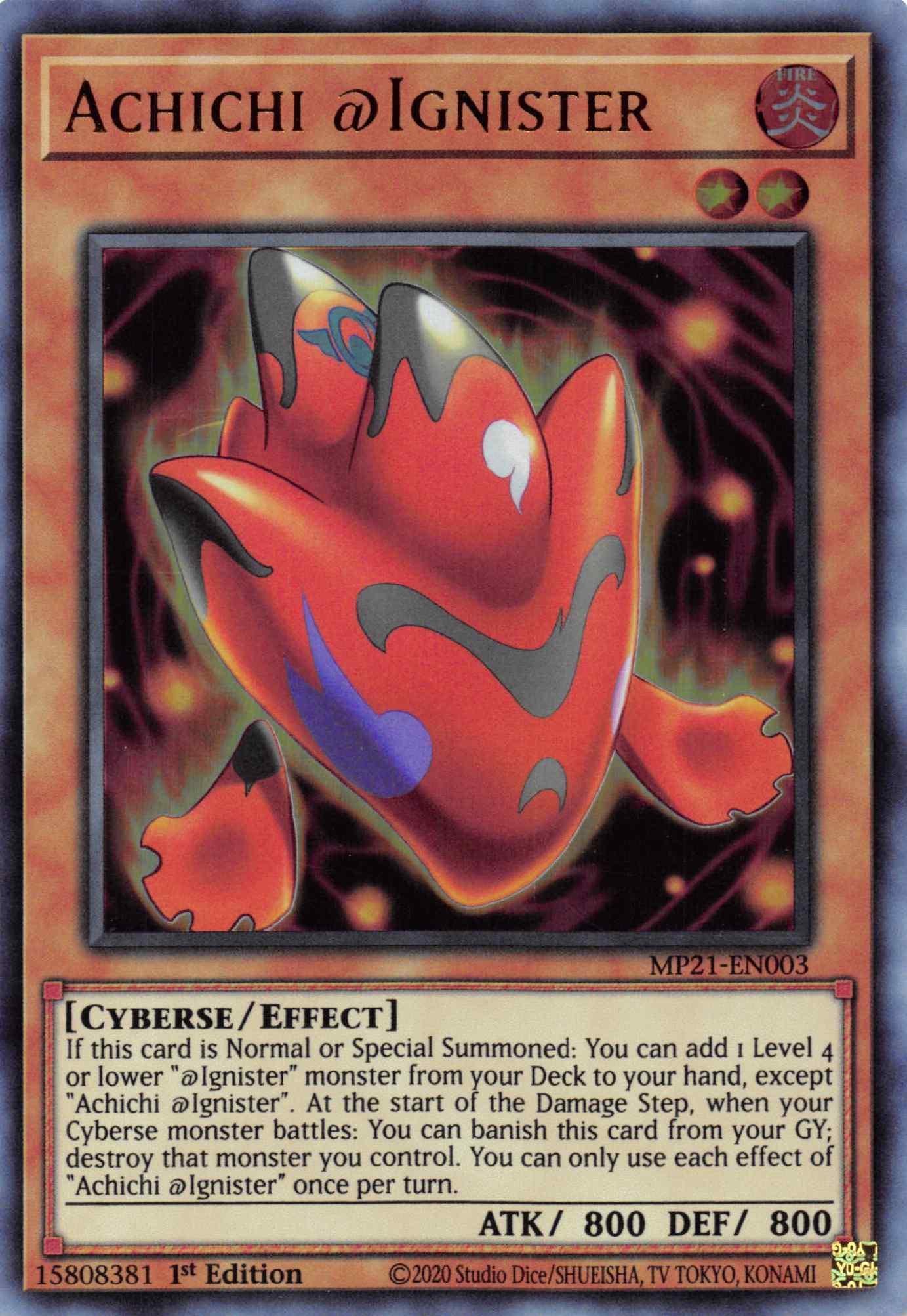 Achichi @Ignister [MP21-EN003] Ultra Rare - Josh's Cards