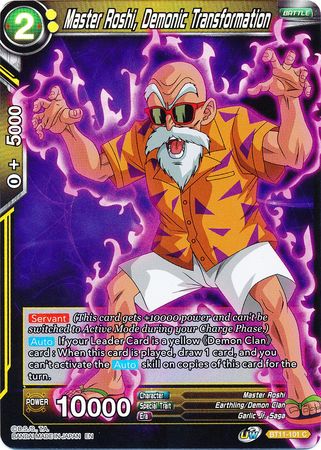 Master Roshi, Demonic Transformation (BT11-101) [Vermilion Bloodline 2nd Edition] Parallel Foil