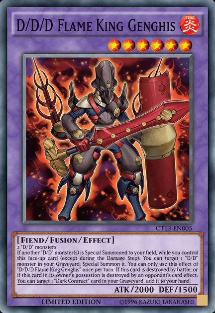 D/D/D Flame King Genghis [CT13-EN005] Super Rare - Josh's Cards