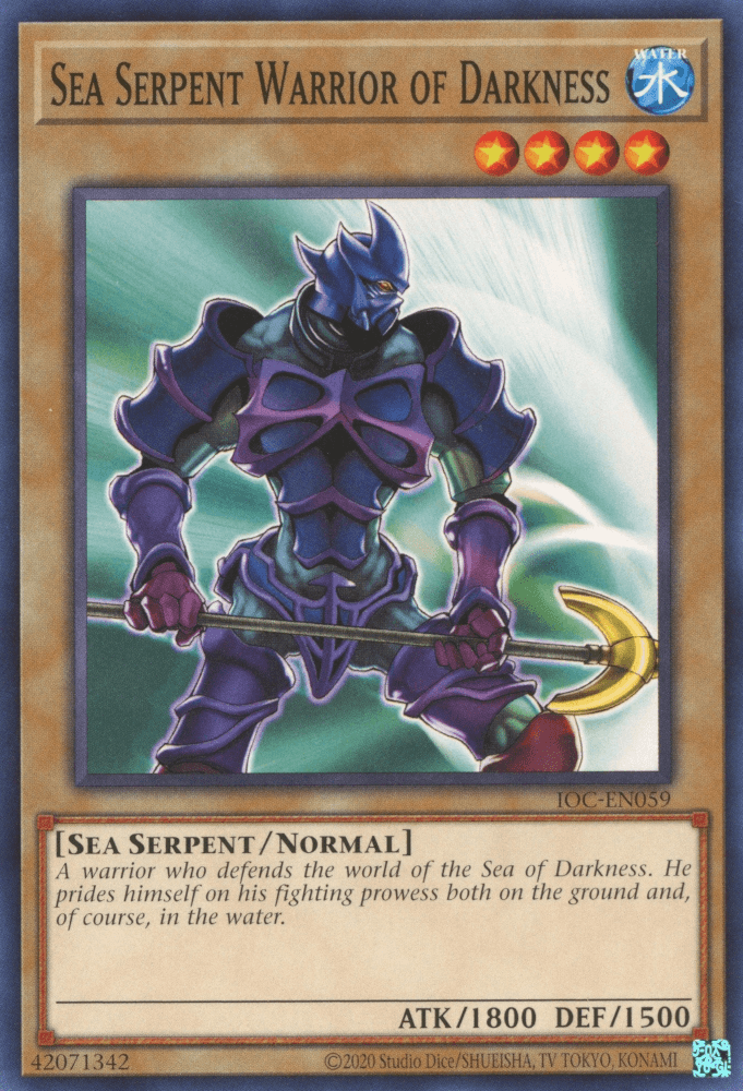 Sea Serpent Warrior of Darkness (25th Anniversary) [IOC-EN059] Common - Josh's Cards