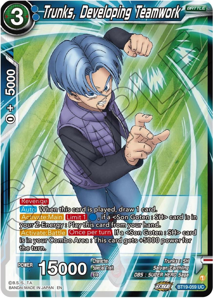 Trunks, Developing Teamwork (BT19-059) [Fighter's Ambition] Parallel Foil