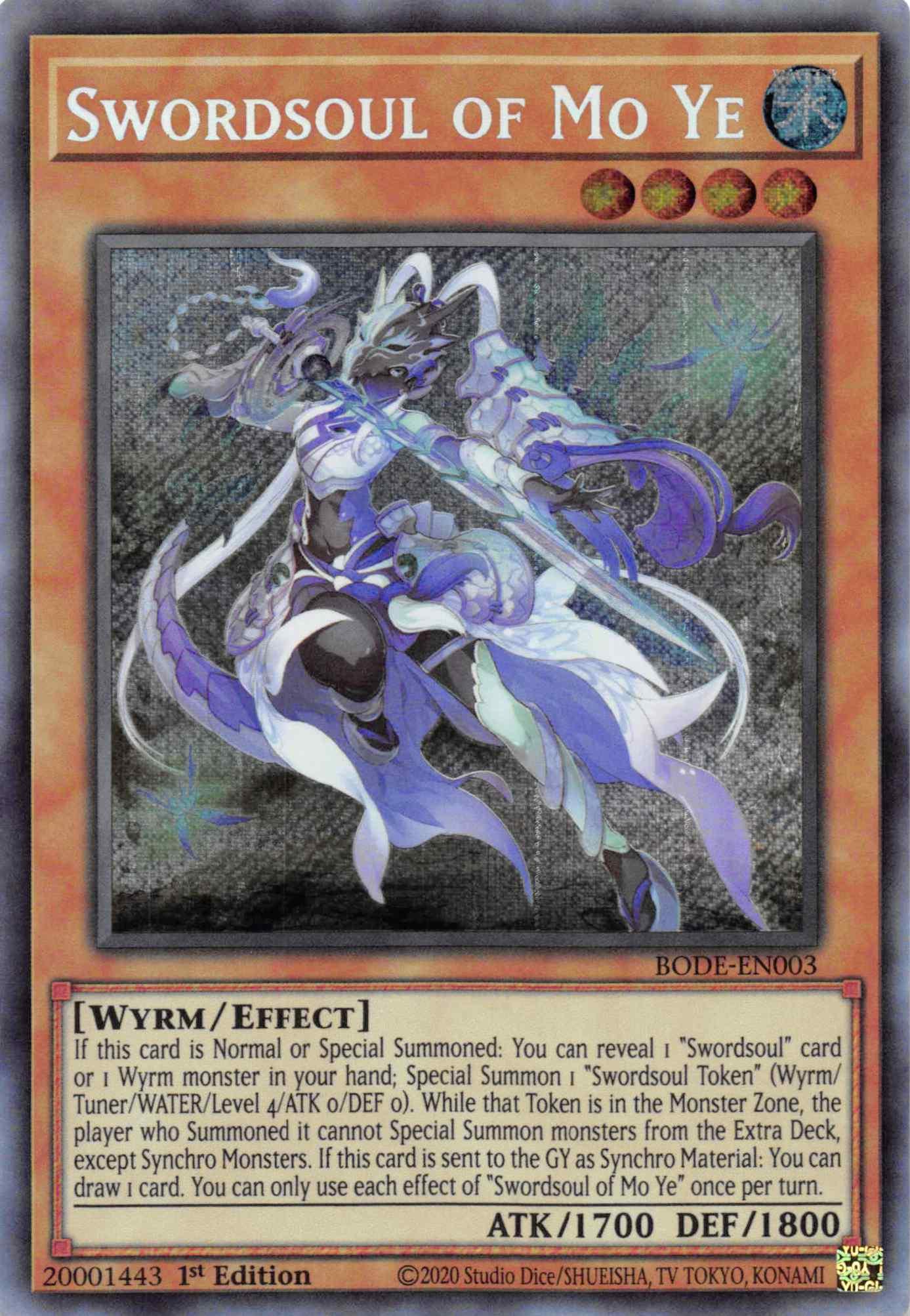 Swordsoul of Mo Ye [BODE-EN003] Secret Rare - Josh's Cards