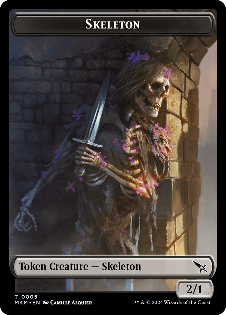 Thopter (0020) // Skeleton Double-Sided Token [Murders at Karlov Manor Tokens] - Josh's Cards