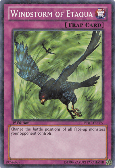 Windstorm of Etaqua [BP01-EN089] Starfoil Rare - Josh's Cards