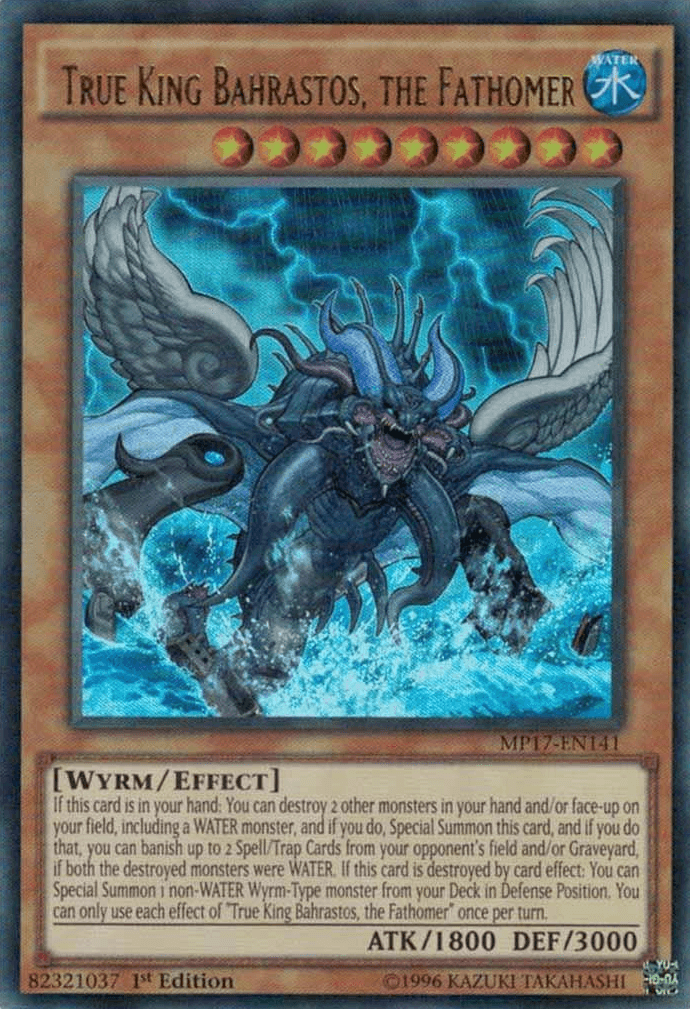 True King Bahrastos, the Fathomer [MP17-EN141] Ultra Rare - Josh's Cards