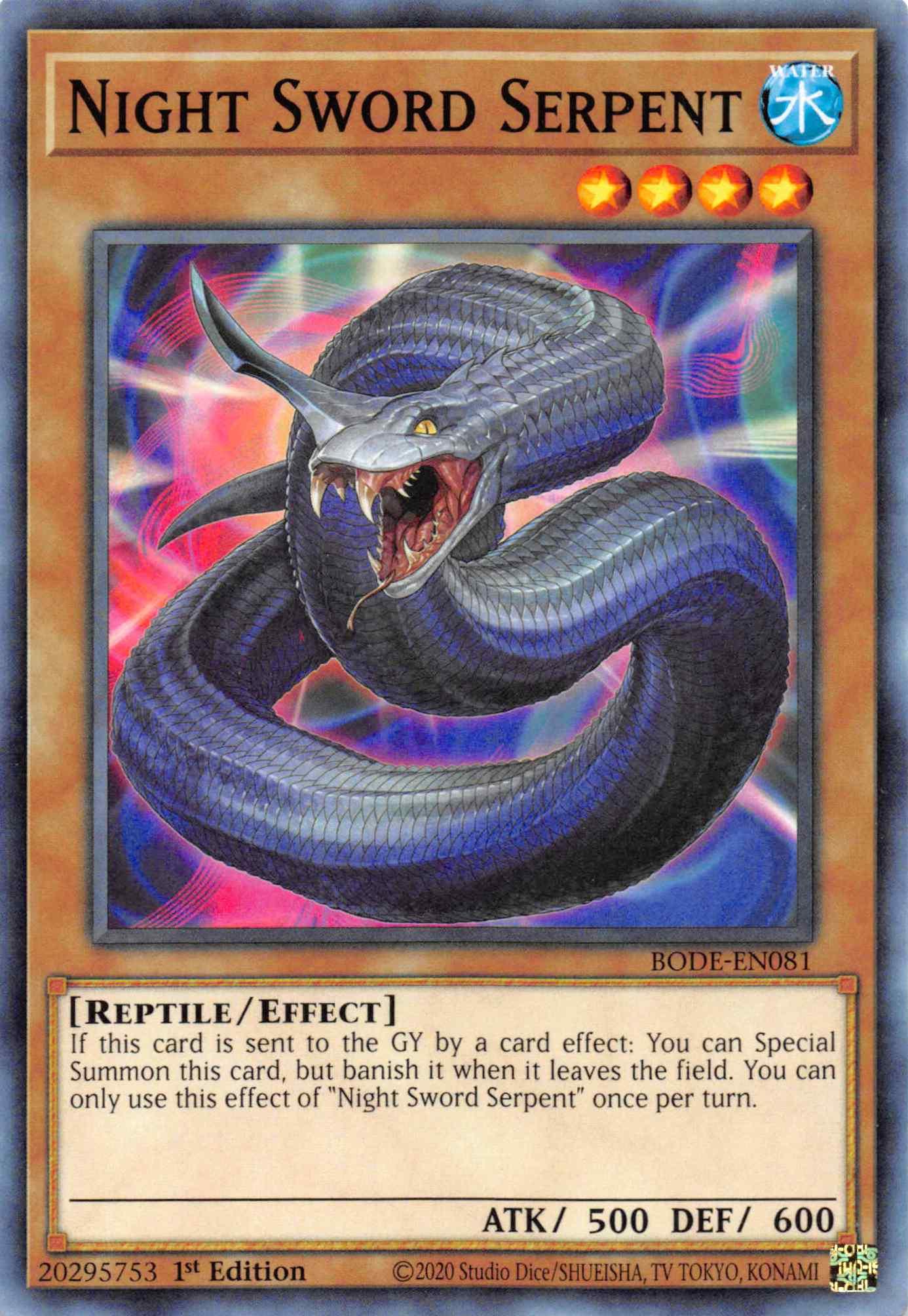 Night Sword Serpent [BODE-EN081] Common - Josh's Cards