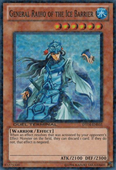 General Raiho of the Ice Barrier [DT04-EN035] Super Rare - Josh's Cards
