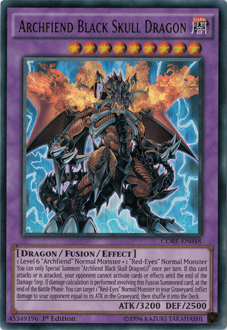 Archfiend Black Skull Dragon [CORE-EN048] Ultra Rare - Josh's Cards