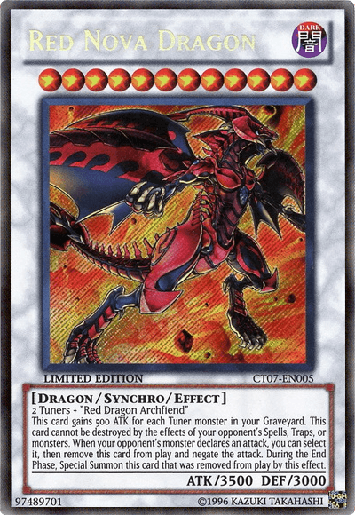 Red Nova Dragon [CT07-EN005] Secret Rare - Josh's Cards