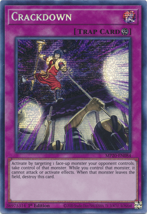 Crackdown [MP20-EN084] Prismatic Secret Rare - Josh's Cards