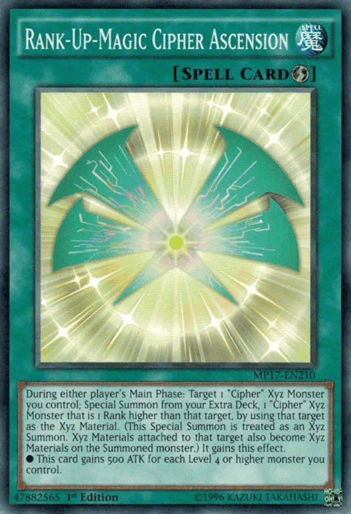 Rank-Up-Magic Cipher Ascension [MP17-EN210] Common - Josh's Cards