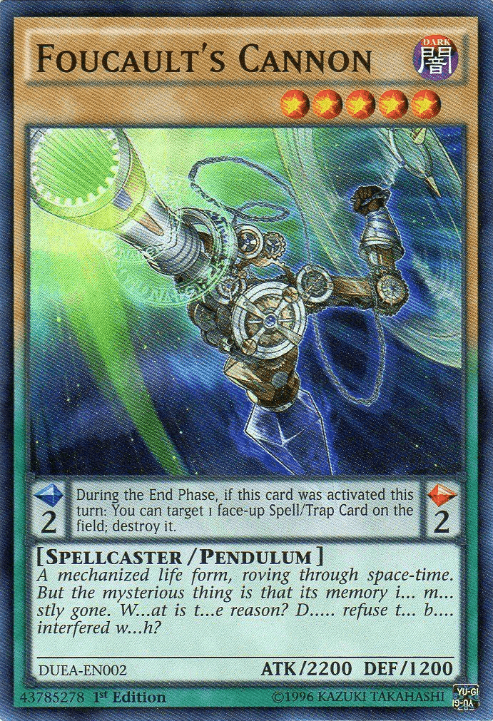 Foucault's Cannon [DUEA-EN002] Super Rare - Josh's Cards