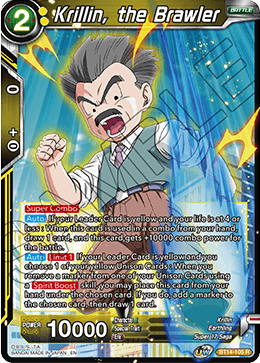 Krillin, the Brawler (BT14-105) [Cross Spirits] Parallel Foil