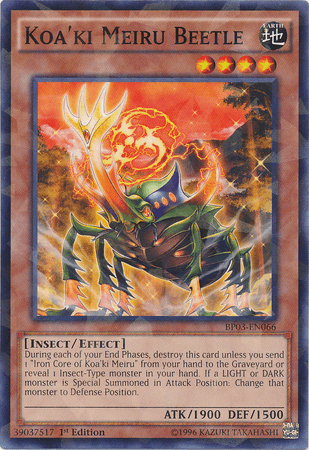 Koa'ki Meiru Beetle [BP03-EN066] Shatterfoil Rare - Josh's Cards