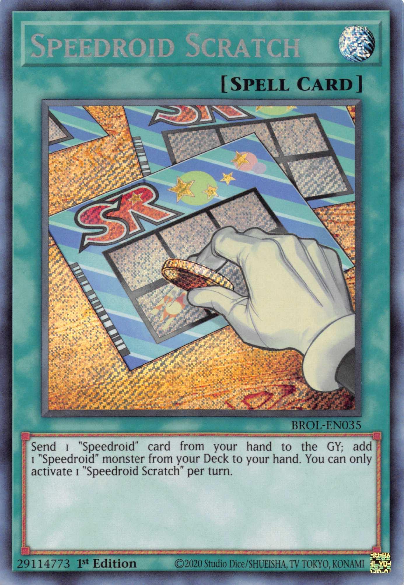 Speedroid Scratch [BROL-EN035] Secret Rare - Josh's Cards