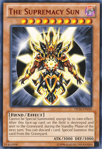The Supremacy Sun (Red) [DL16-EN010] Rare - Josh's Cards