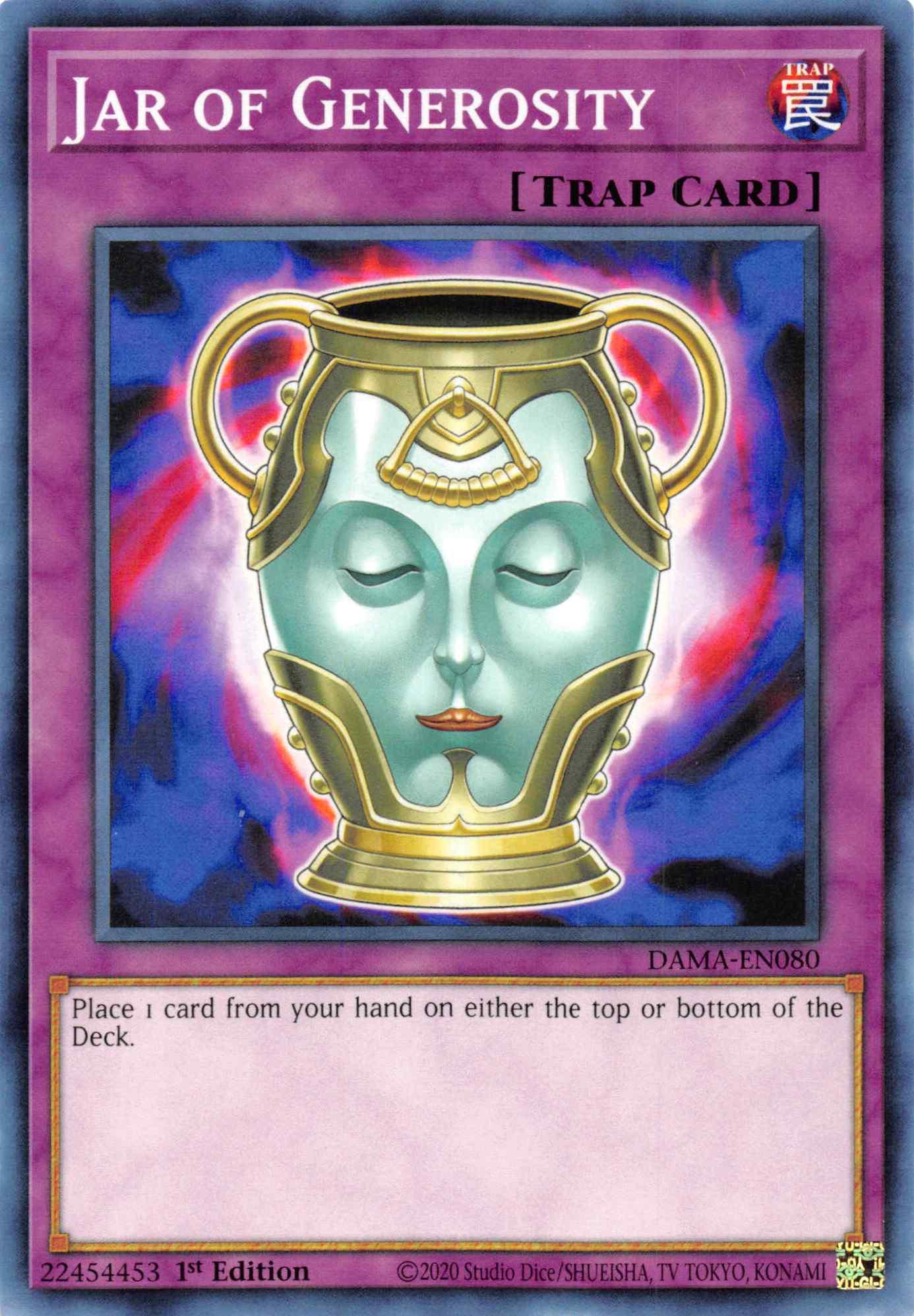 Jar of Generosity [DAMA-EN080] Common - Josh's Cards