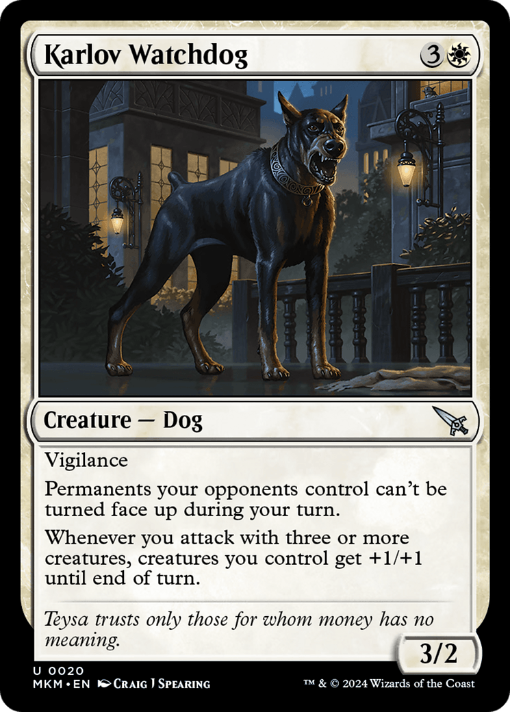 Karlov Watchdog [Murders at Karlov Manor] - Josh's Cards