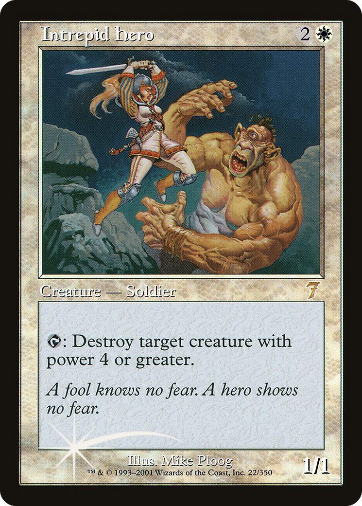 Intrepid Hero [Seventh Edition] Foil