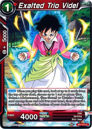 Exalted Trio Videl (BT7-014) [Assault of the Saiyans] Parallel Foil