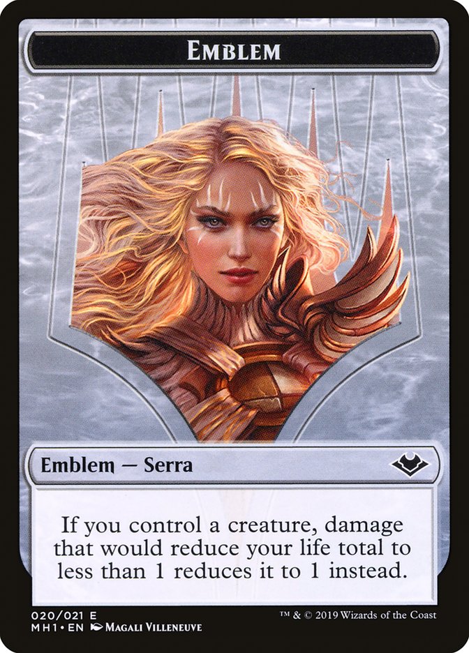 Serra the Benevolent Emblem [Modern Horizons Tokens] Foil