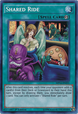 Shared Ride [MP14-EN231] Secret Rare - Josh's Cards