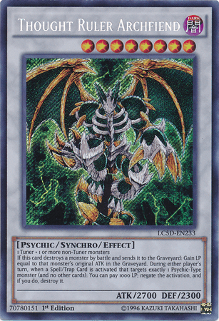 Thought Ruler Archfiend [LC5D-EN233] Secret Rare - Josh's Cards