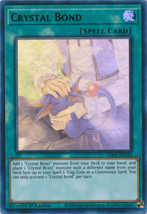Crystal Bond (Purple) [LDS1-EN112] Ultra Rare - Josh's Cards