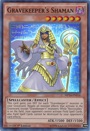 Gravekeeper's Shaman [MP14-EN214] Super Rare - Josh's Cards
