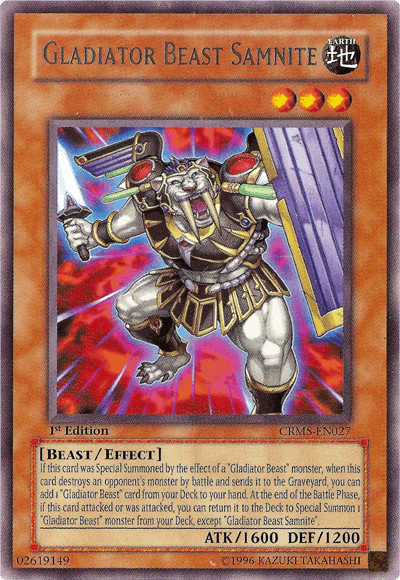 Gladiator Beast Samnite [CRMS-EN027] Rare - Josh's Cards