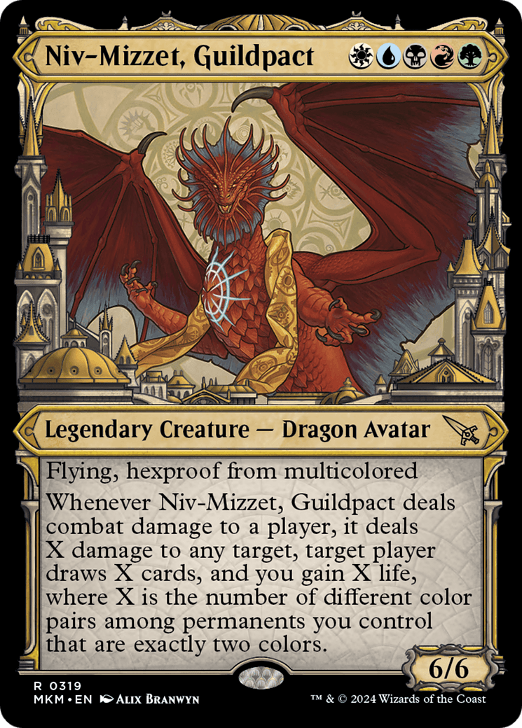 Niv-Mizzet, Guildpact (Showcase) (319) [Murders at Karlov Manor] - Josh's Cards