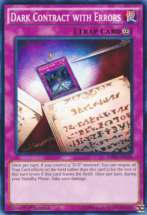 Dark Contract with Errors [SDPD-EN036] Common - Josh's Cards
