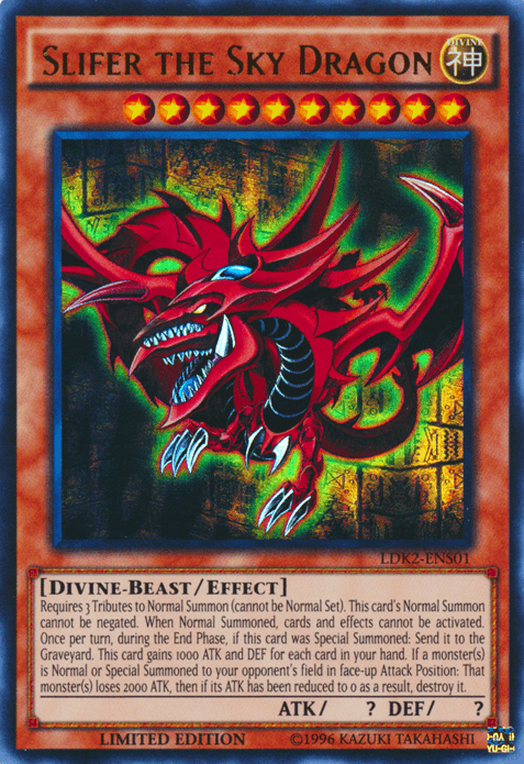 Slifer the Sky Dragon [LDK2-ENS01] Ultra Rare - Josh's Cards
