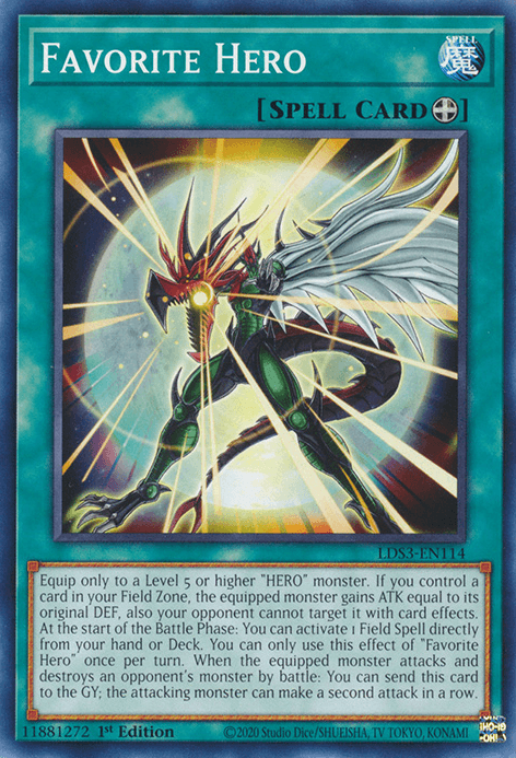 Favorite Hero [LDS3-EN114] Common - Josh's Cards