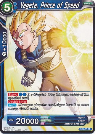 Vegeta, Prince of Speed (Starter Deck - The Awakening) (SD1-05) [Galactic Battle] Parallel Foil