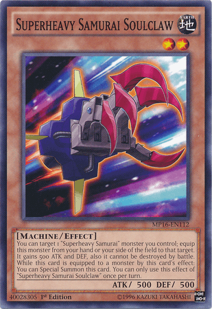 Superheavy Samurai Soulclaw [MP16-EN112] Common - Josh's Cards