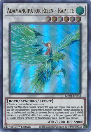 Adamancipator Risen - Raptite [MP21-EN231] Ultra Rare - Josh's Cards