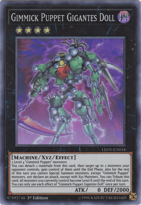 Gimmick Puppet Gigantes Doll [LED5-EN034] Super Rare - Josh's Cards
